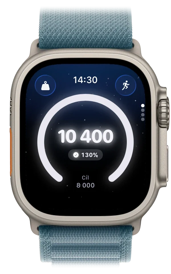 Aplikace Step Step na Apple Watch se stejnými 10 400 kroky