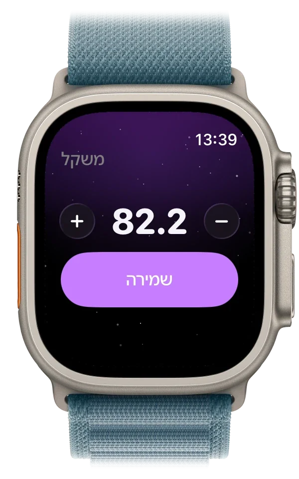 Apple Watch מציג שבוע של שקילות בירידה עד 82.2 ק״ג